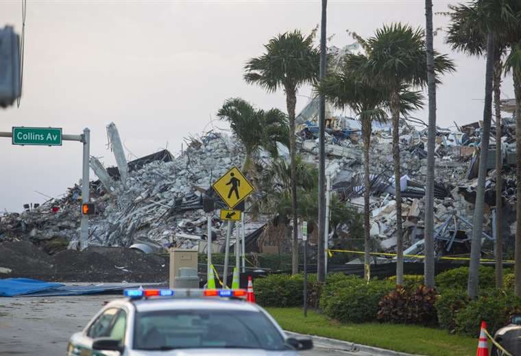 Así quedó el área del edificio de Florida tras los trabajos de demolición