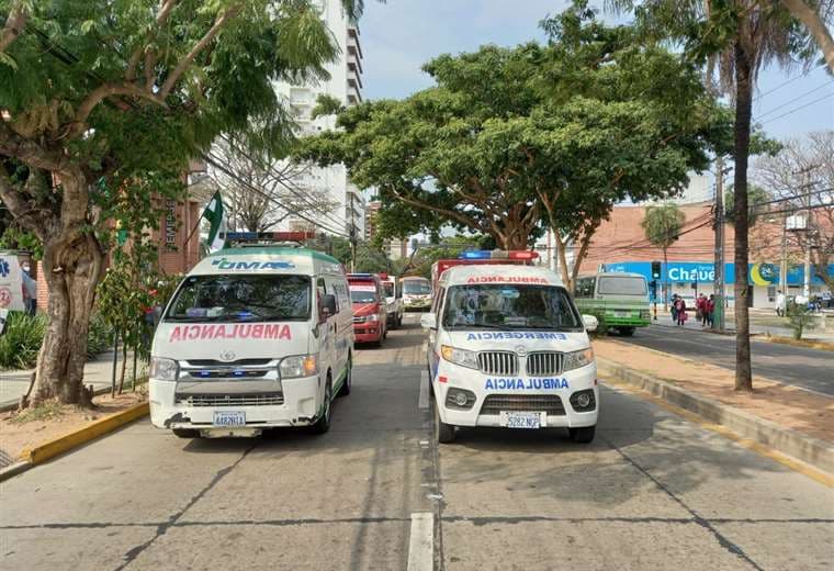 Los heridos llegaron en varias ambulancias hasta una clínica privada.