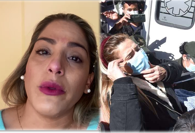 Carolina Ribera llora por el estado de salud de su madre, la expresidenta Jeanine Áñez