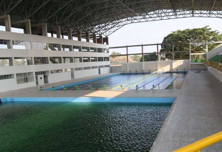 La piscina olímpica es reglamentaria y techada. Foto: Jorge Ibáñez