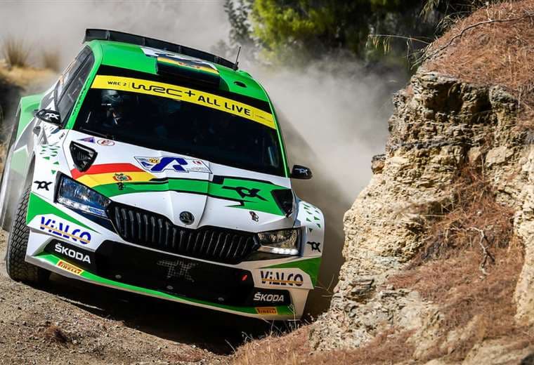 Marco Bulacia es candidato al título en el Rally de Grecia. Foto: WRC