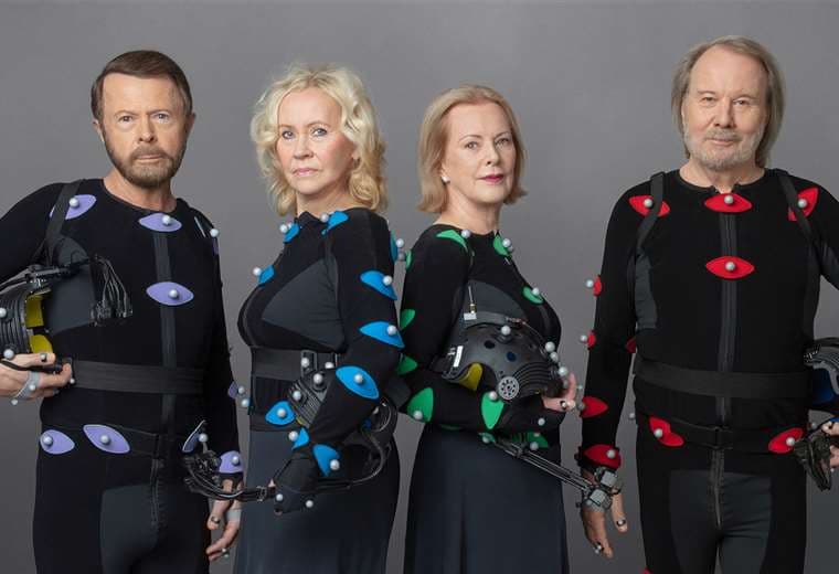 ABBA, en la imagen promocional de sus nuevas canciones.