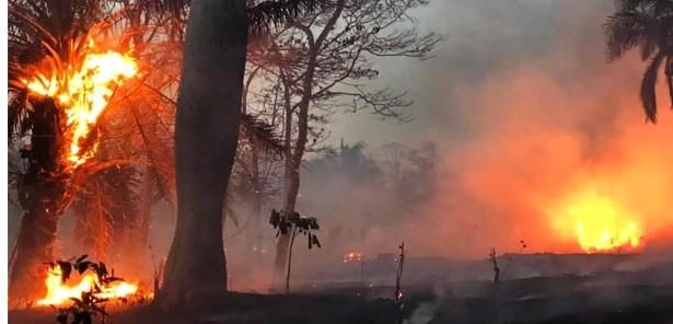 Los incendios forestales afectan a la calidad del aire en el departamento