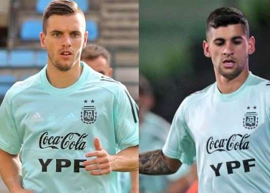 Lo Celso y Romero, dos de las cuatro bajas que tendrá Argentina el jueves. Foto. AFA