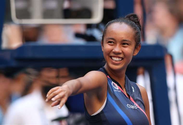 Leylha Fernández, tenista canadiense. Foto: AFP