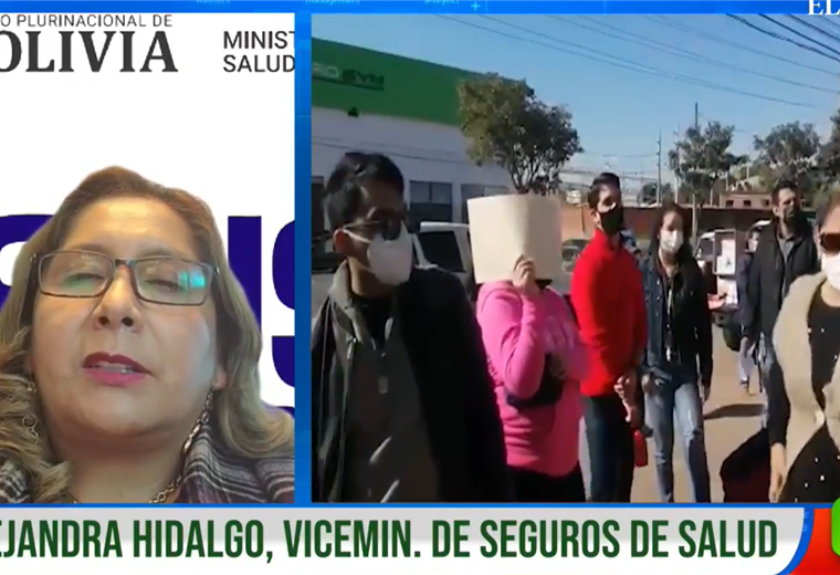 Viceministra Alejandra Hidalgo/ Captura El Deber Streaming