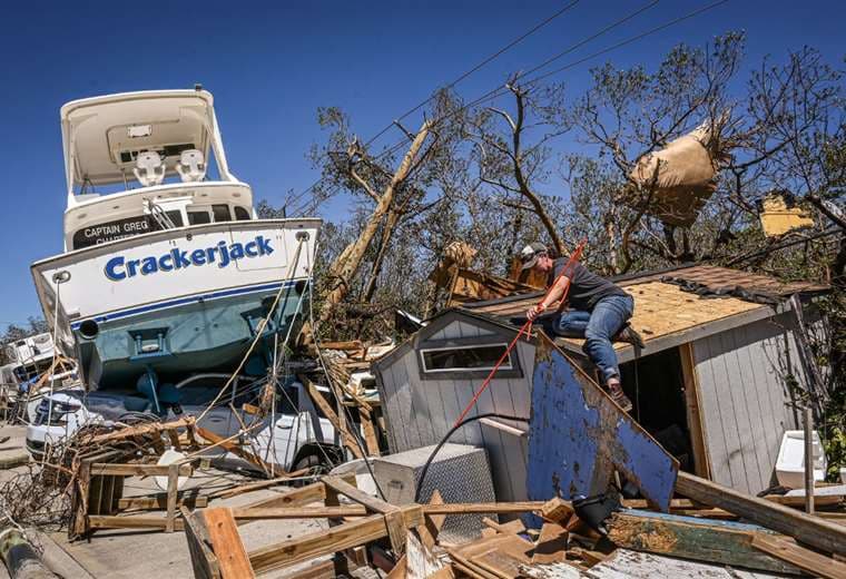 Daños ocasionados por el huracán Ian en EE.UU./Foto: AFP