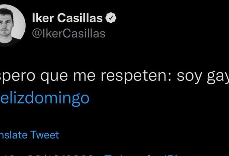 Tuit de Iker Casillas. Captura