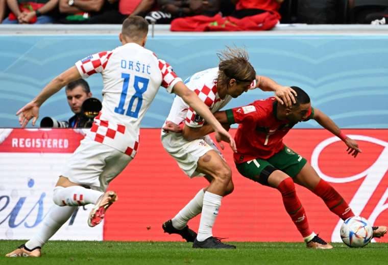 Croacia y Marruecos empataron sin goles. AFP