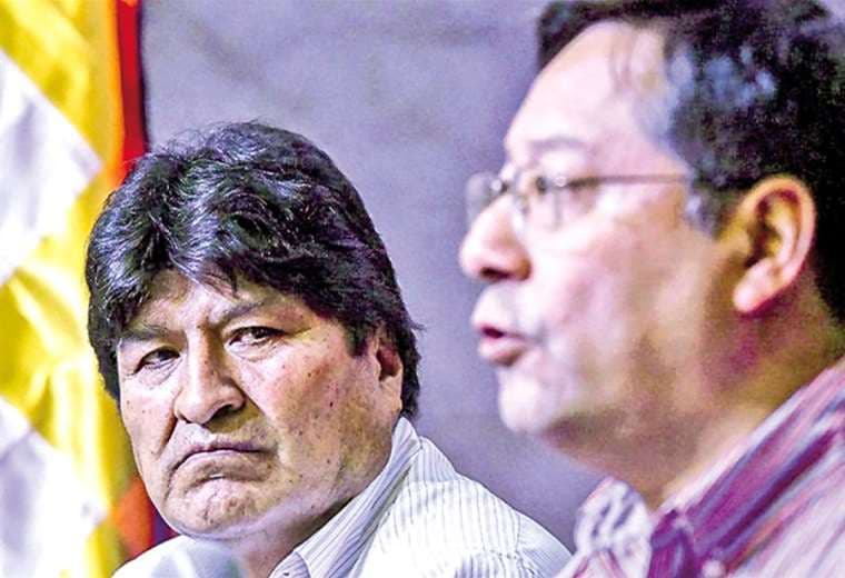 El expresidente de Bolivia y jefe del MAS, Evo Morales y Luis Arce | Foto de Archivo AFP