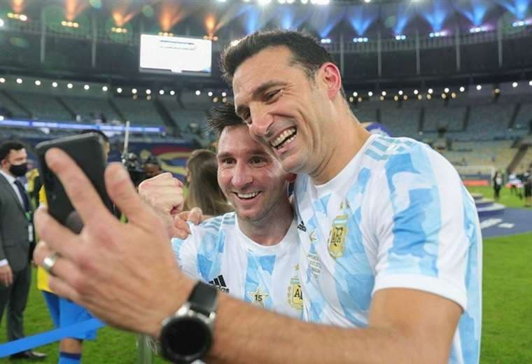 Scaloni y Messi tienen una buena relación. Foto: Internet