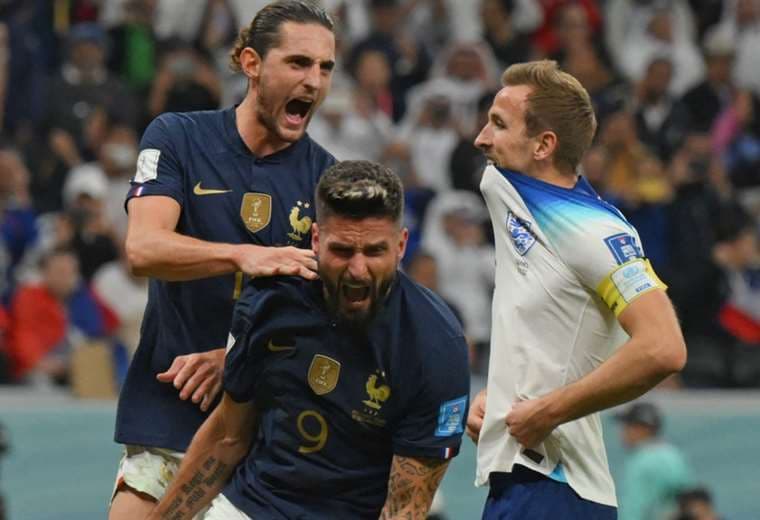 Giroud (9) marcó el gol de la victoria para Francia. Foto: AFP