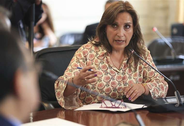 Dina Boluarte, presidenta de Perú/ AFP