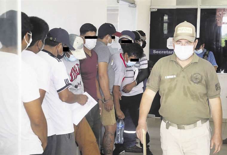 Los detenidos en flagrancia en el predio Kim fueron enviados a Palmasola | EL DEBER