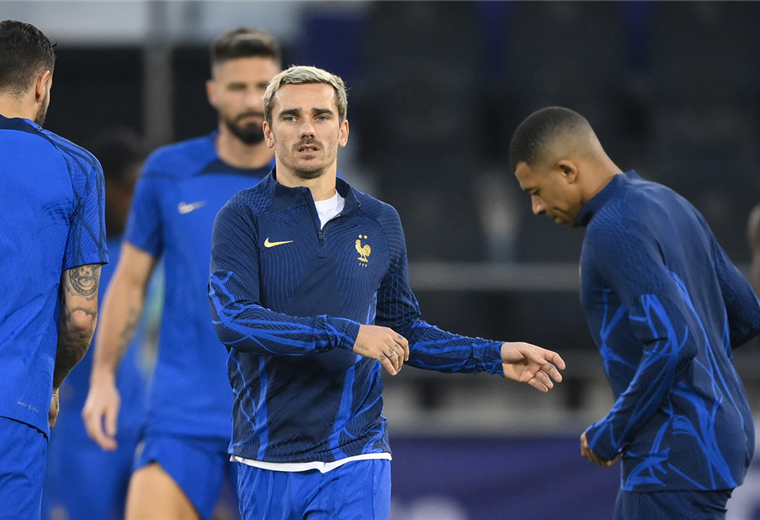Francia realiza su última práctica antes de jugar ante Argentina. Foto. AFP