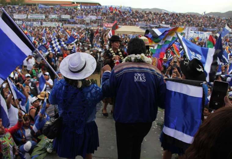 El presidente y líder del partido: Evo Morales 