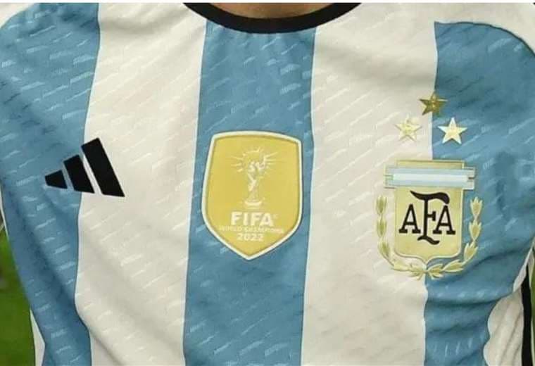 La camiseta de la selección argentina llevará una nueva estrella. Foto: Internet