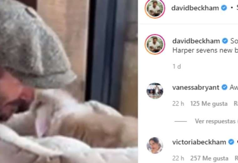 Captura de pantalla del video publicado por David Beckham en Instagram