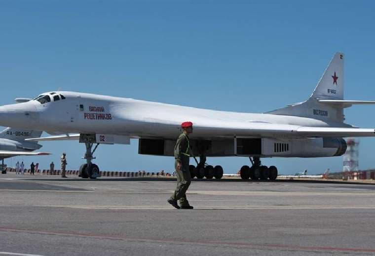 Un bombardero ruso de larga distancia Tu-160, en Venezuela.
