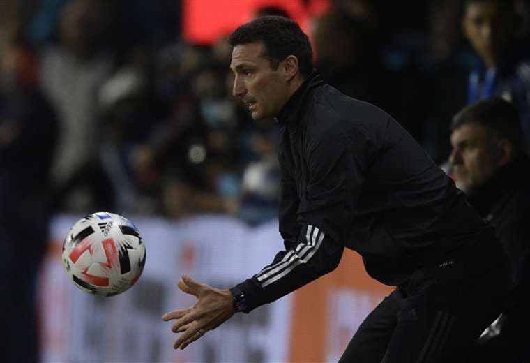 Lionel Scaloni, entrenador de la selección argentina. Foto: AFP