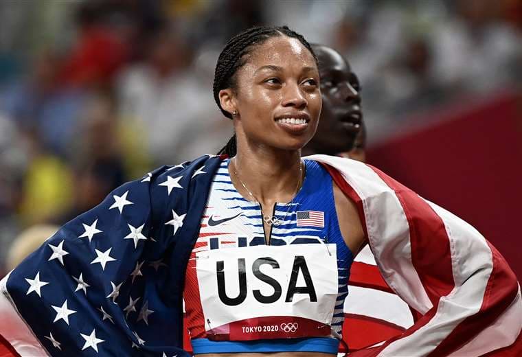 Allyson Felix, atleta estadounidense de 36 años. Foto: AFP