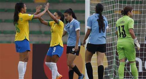 Brasil goleó a Uruguay en la Copa América Femenina. EFE