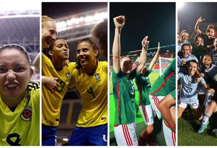 Colombia, Brasil, México y España, cuatro de las ocho selecciones clasificadas. 