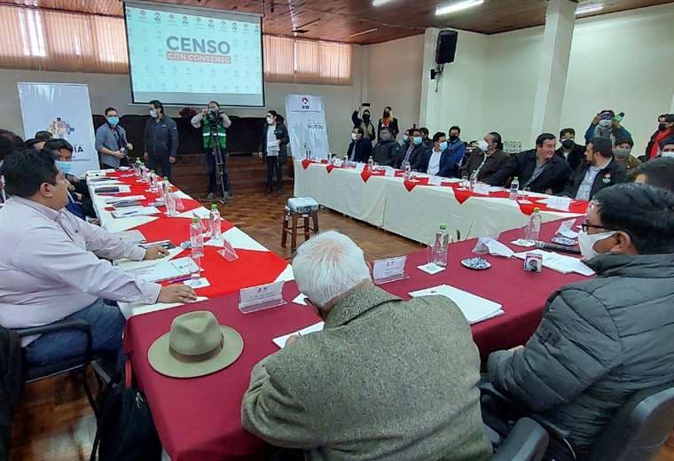 Socialización del censo en Potosí.