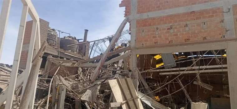 Se registró una explosión en la fábrica de sombreros en La Paz/ Foto: Redes sociales 
