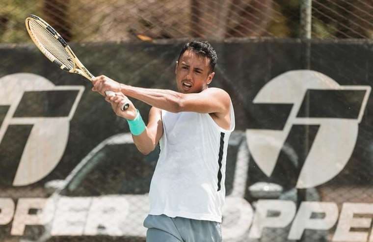 Hugo Dellien en sus últimos entrenamientos previos al Australian Open. 