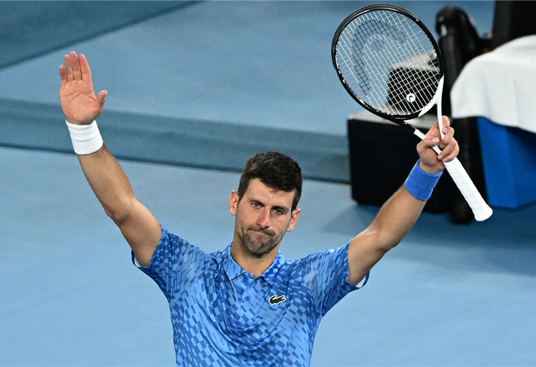 Novak Djokovic, favorito en el Abierto de Australia. Foto. AFP