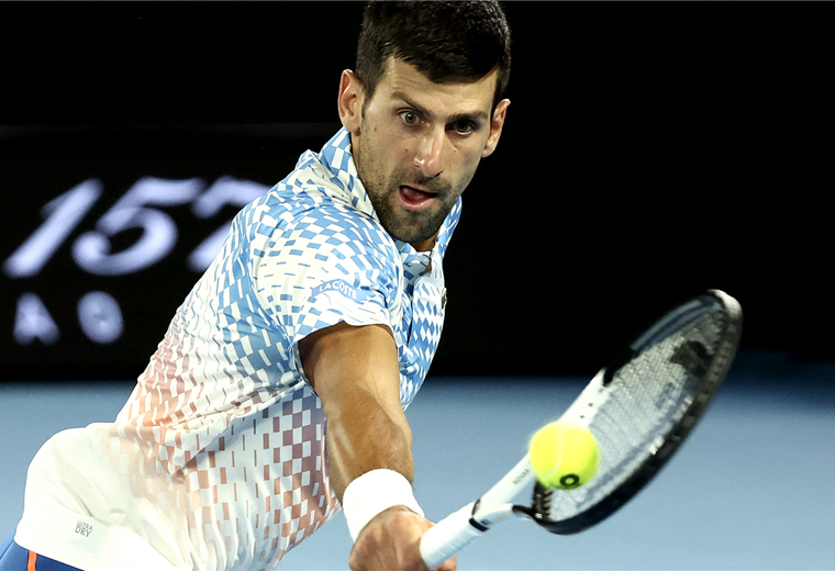 Novak Djokovic es uno de los favoritos en Australia. Foto. AFP