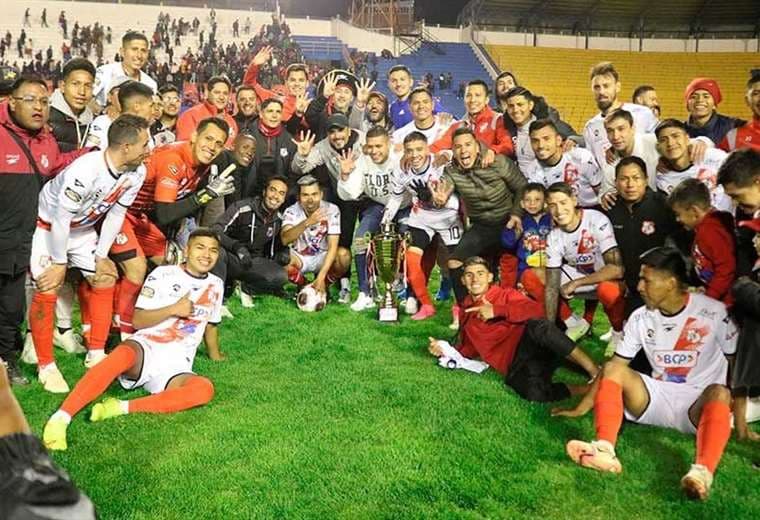 Así celebraron la victoria los jugadores de Nacional. Foto: El Potosí
