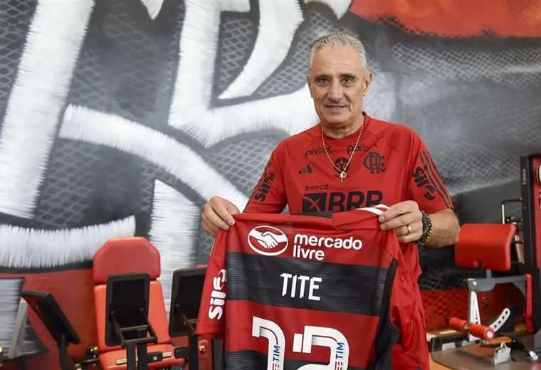 Tite ya tuvo su primer entrenamiento al mando del Flamengo.