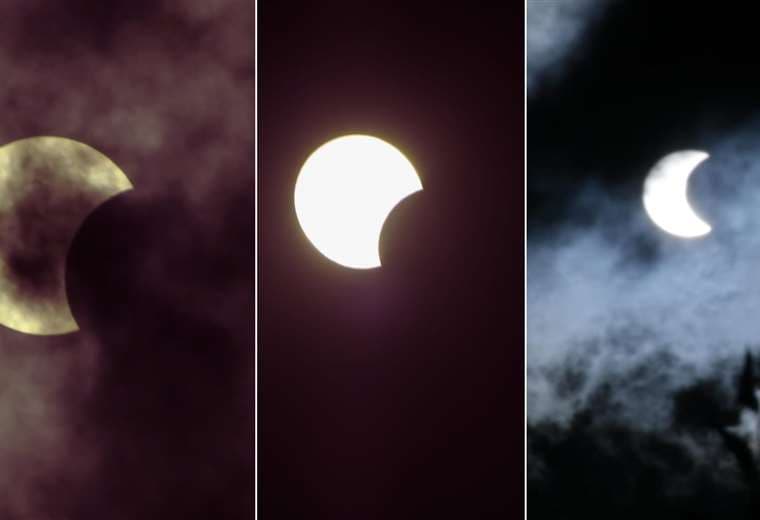 El eclipse visto en La Paz /Foto: APG Noticias