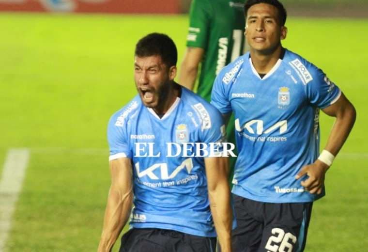 Jaime Villamil grita a todo pulmón su gol en el clásico. Foto: Ricardo Montero
