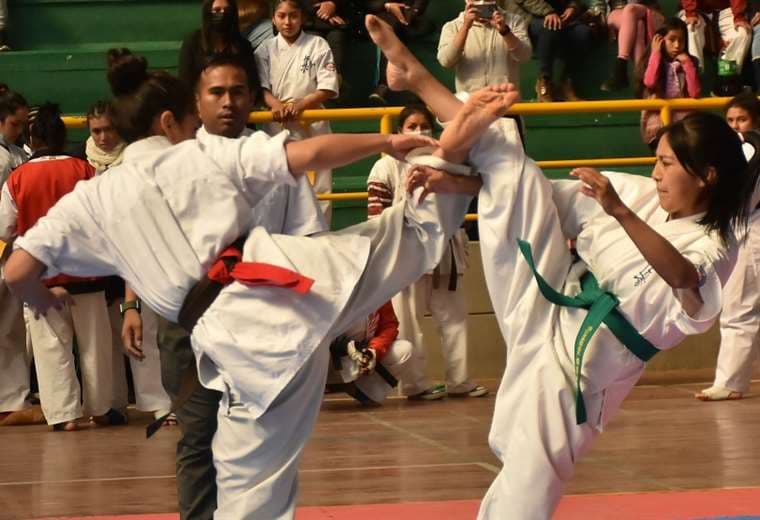 Lo mejor del karate nacional se da cita en Santa Cruz. Foto: APG
