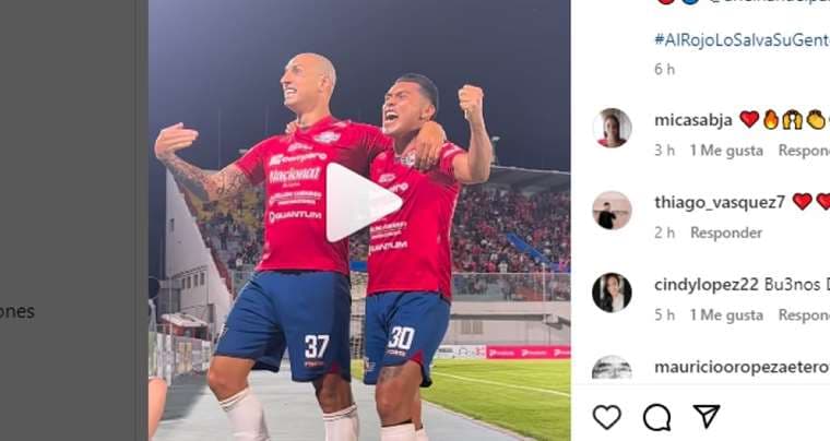 Captura de pantalla del video publicado por Wilstermann en Instagram
