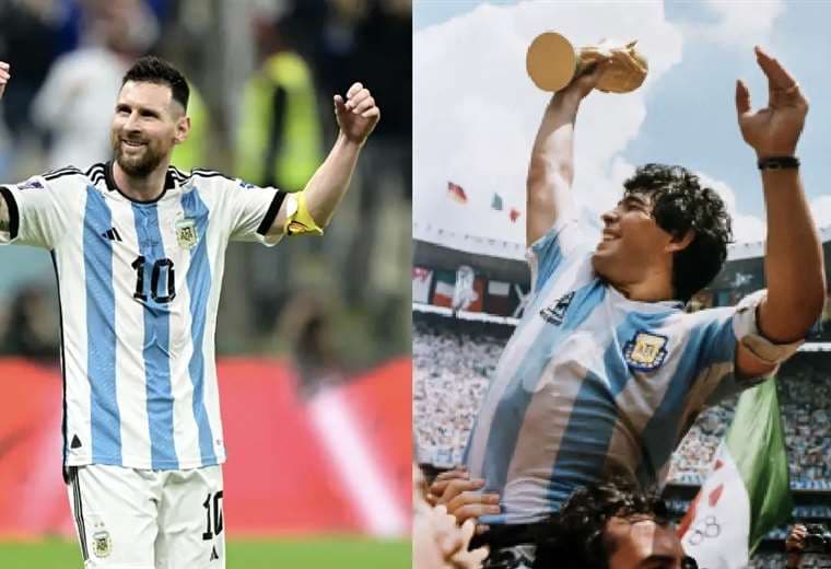 Messi y Maradona son los máximos exponentes del fútbol argentino. 