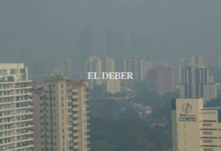 Humo en Santa Cruz; el aire está contaminado. Foto: Juan Carlos Torrejón