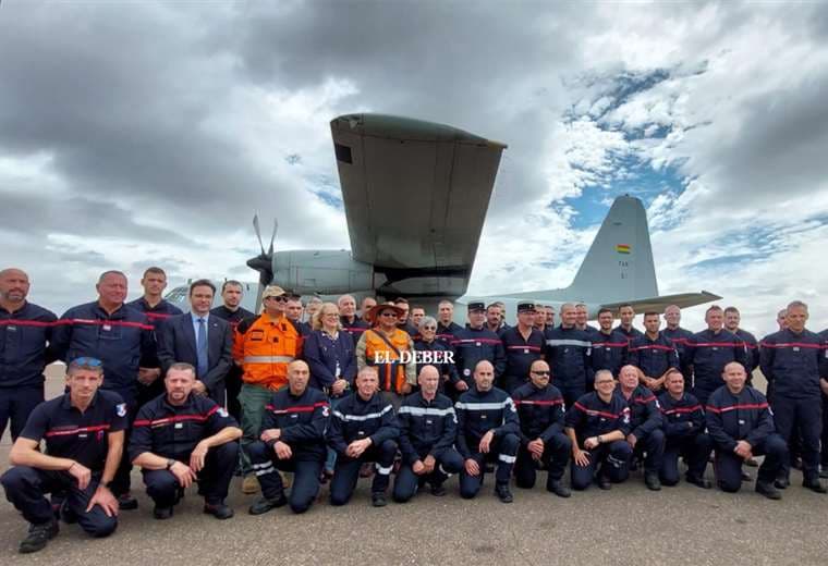 Los bomberos y rescatistas franceses que llegaron al país/Foto: Ricardo Montero