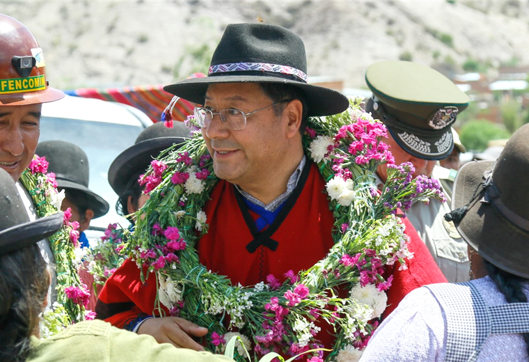 El presidente Arce estuvo este sábado en Potosí