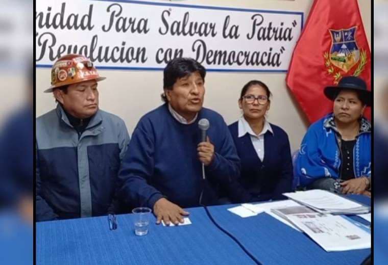 Evo Morales en Oruro