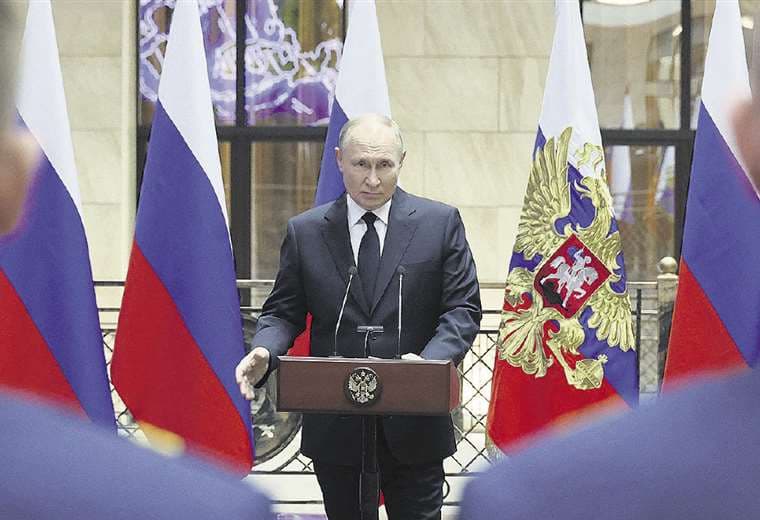 Putín sentenció que no habrá paz entre Rusia y Ucrania si no logra sus objetivos. AFP