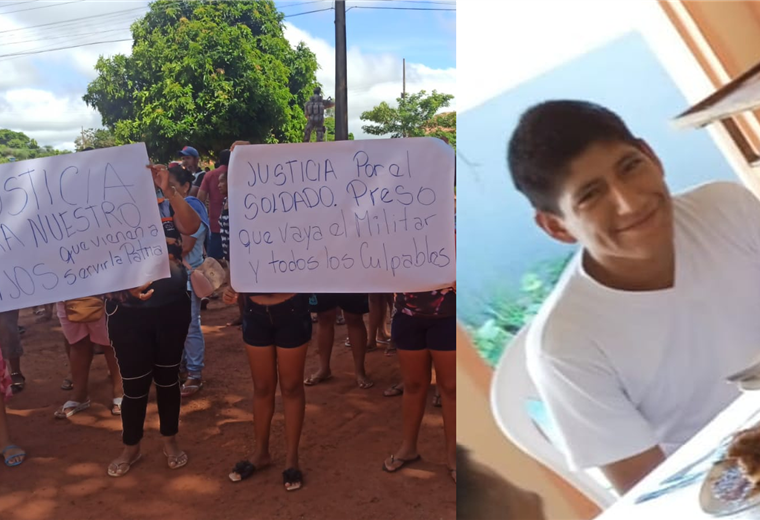 Familiares de jóvenes conscriptos protestan en las afueras del cuartel de San Matías  