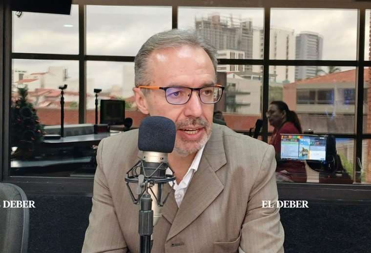 Jorge Richter en una pasada entrevista con EL DEBER Radio. Foto: Beatriz Ávalos