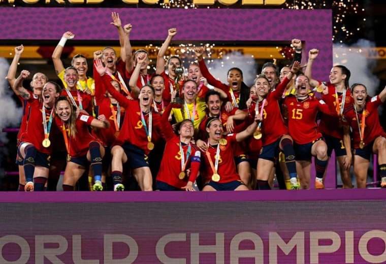 España es la selección campeona del mundo de fútbol femenino. Foto: Internet