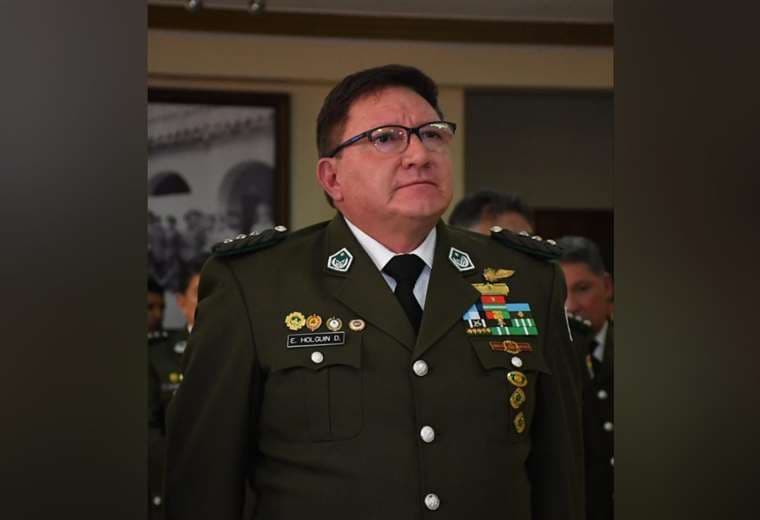 El nuevo comandante de la Policía de Santa Cruz, coronel Erick Holguín/Foto: APG Noticias
