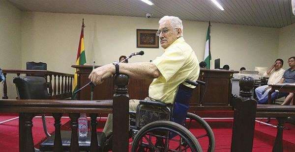 El general Gary Prado en una audiencia por el caso de supuesto terrorismo / Foto: EL DEBER