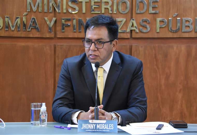 Viceministro de Política Tributaria, Jhonny Morales. Foto: ABI